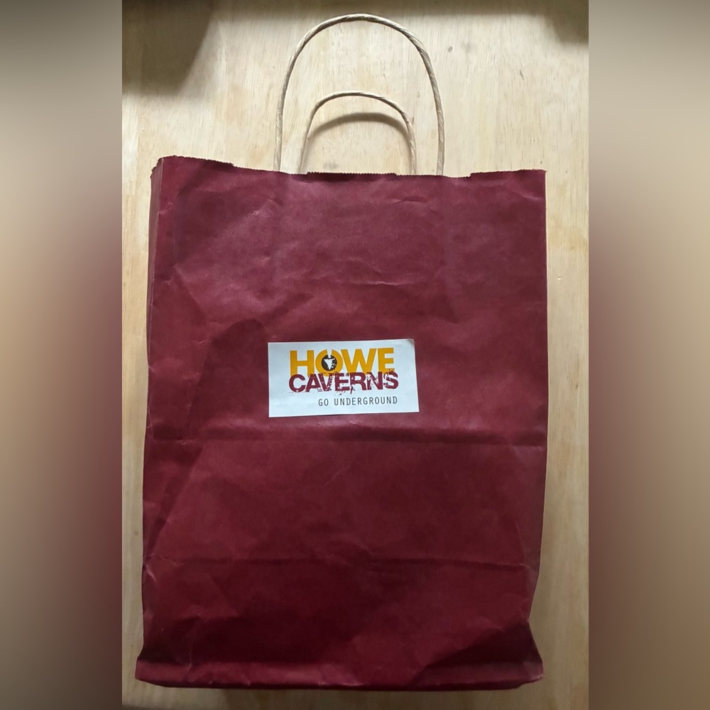 Howe Caverns Go Underground Bag: Frisbee, 12 oz Water Bottle and Story Pamphlet